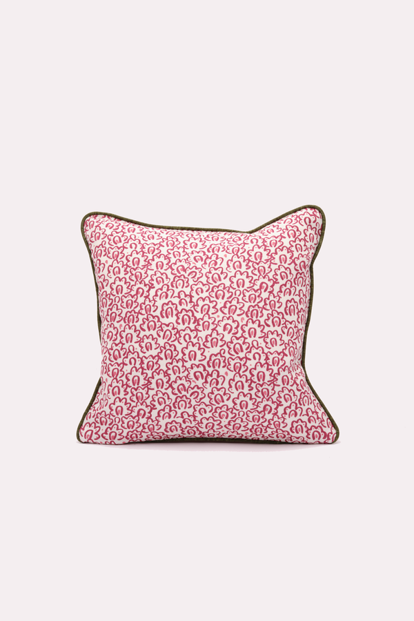 Reversible Cushion with green trim