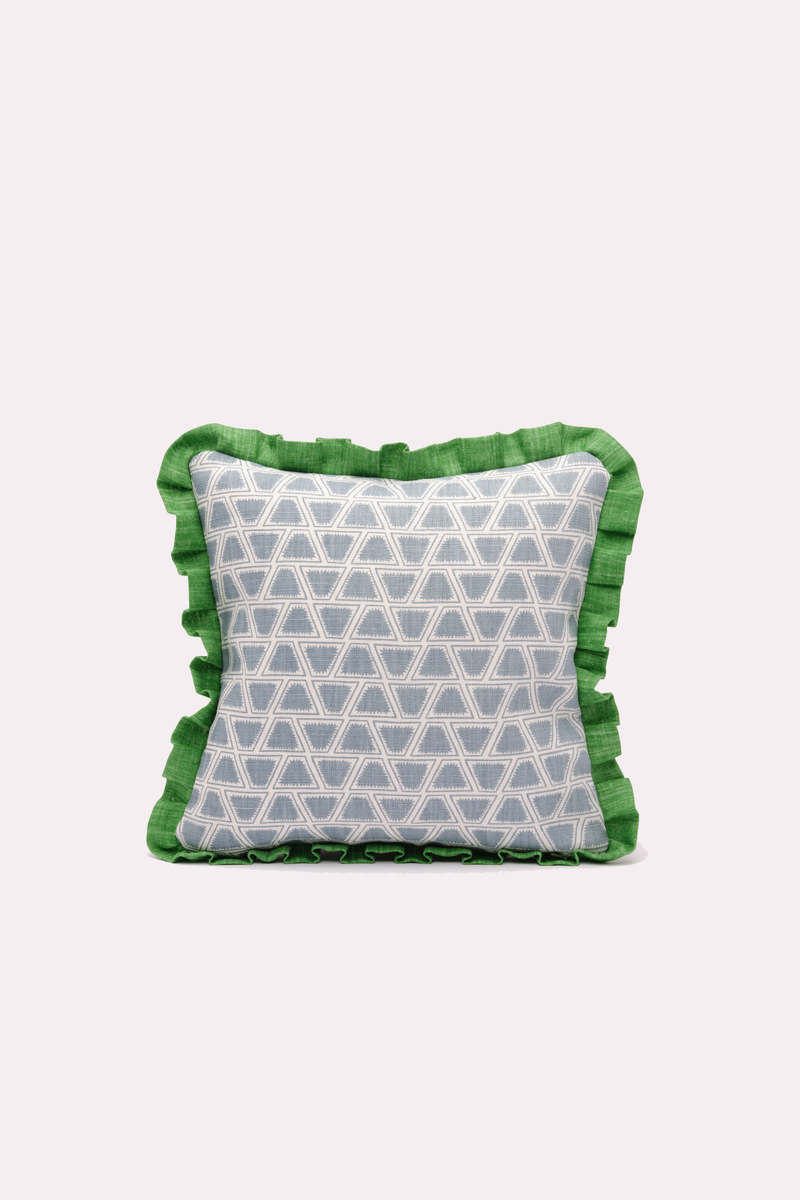 Reversible Cushion with Green Trim