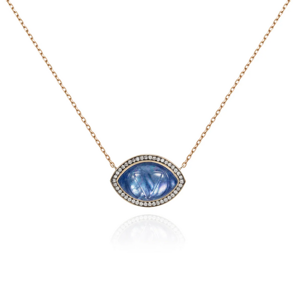 AJNA DIAMOND PENDANT by noor fares