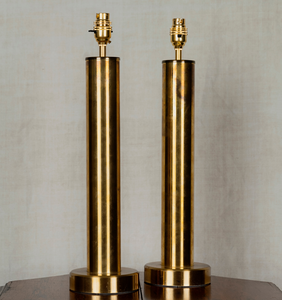 Pair of Brass Table Lamps by Kosta Elarmatur, Sweden