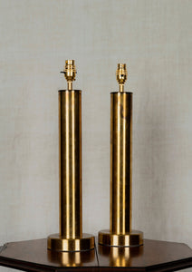 Pair of Brass Table Lamps by Kosta Elarmatur, Sweden
