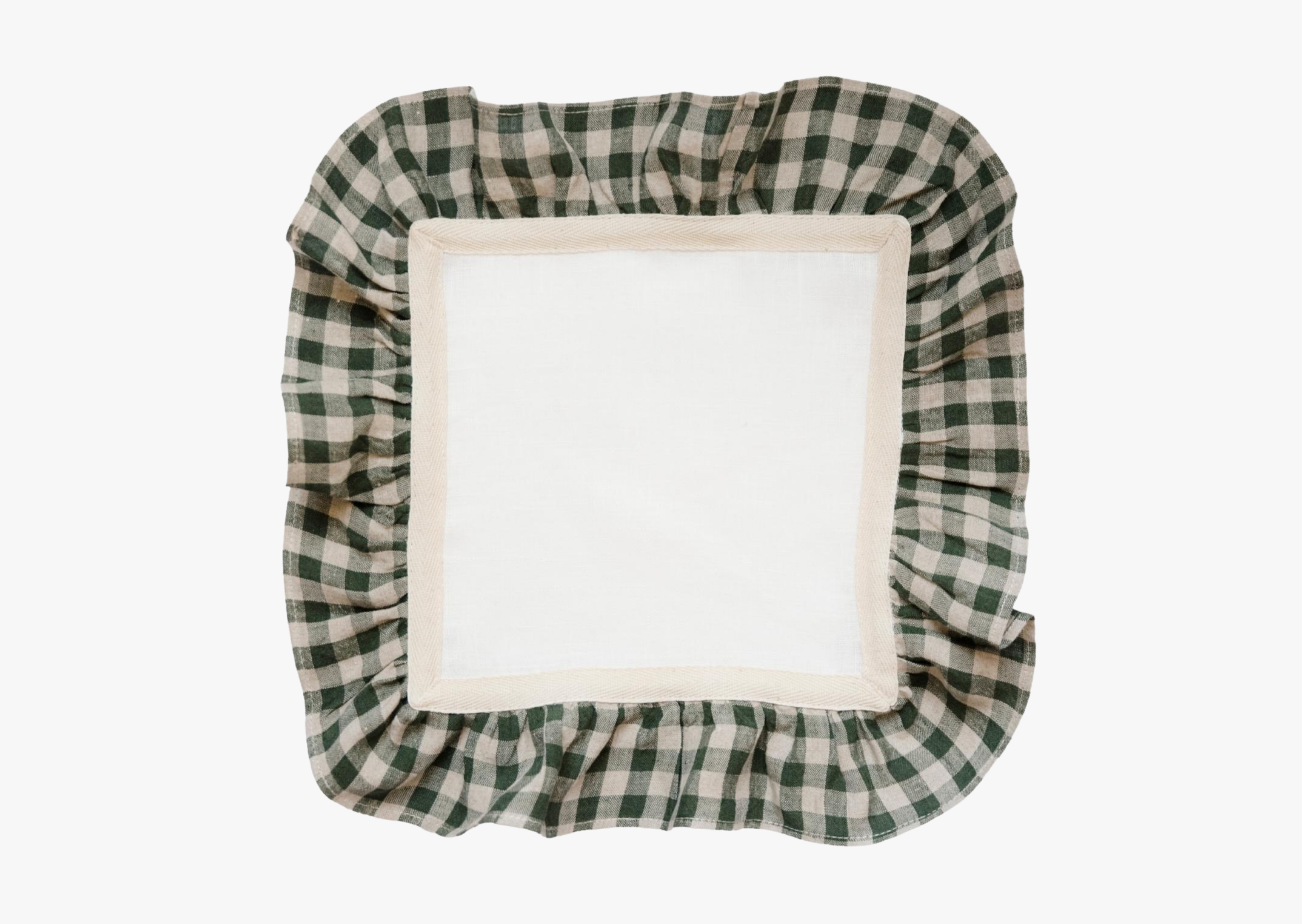 Moss Green Check Set of 2 Napkins