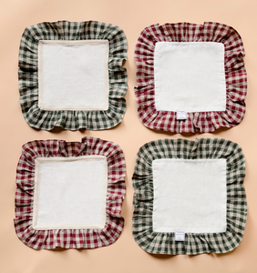 Moss Green Check Set of 2 Napkins